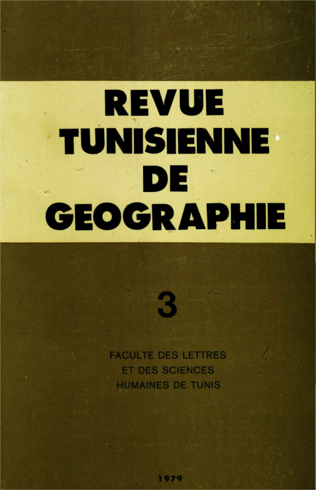 Revue Tunisienne de Géographie N°3