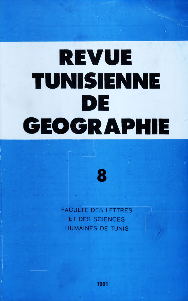 Revue Tunisienne de Géographie N°8