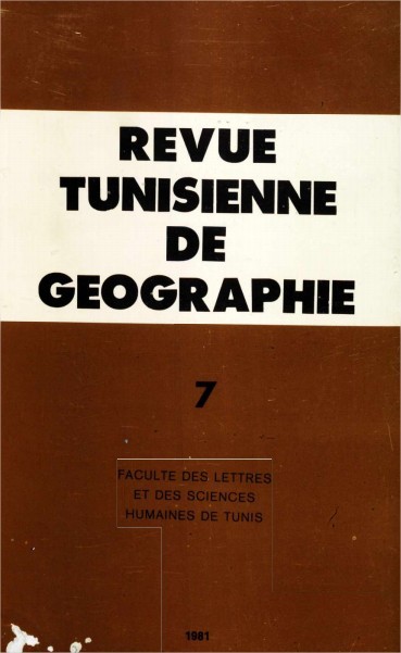 Revue Tunisienne de Géographie N°7