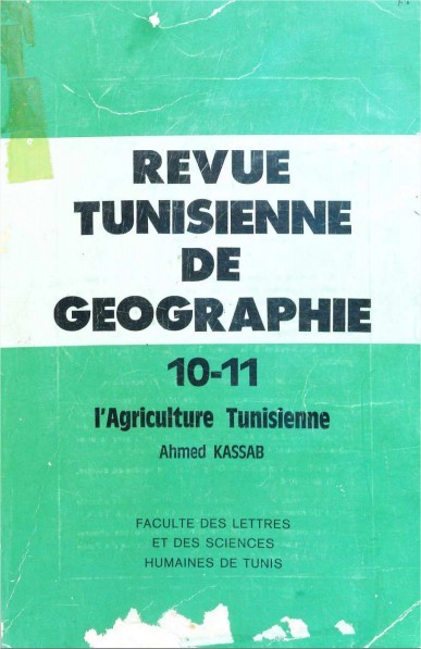Revue Tunisienne de Géographie N°10-11
