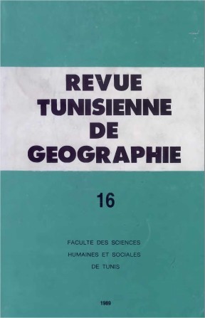 Revue Tunisienne de Géographie N°16