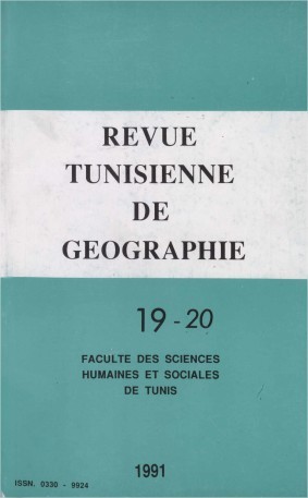 Revue Tunisienne de Géographie N°19-20