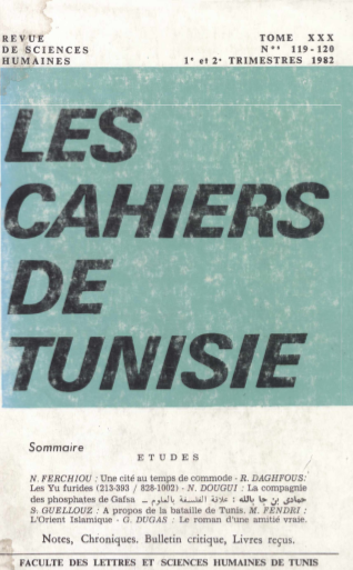 Les cahiers de Tunisie  N 119-120