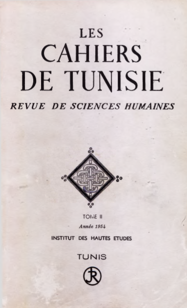 Les cahiers de Tunisie N 5