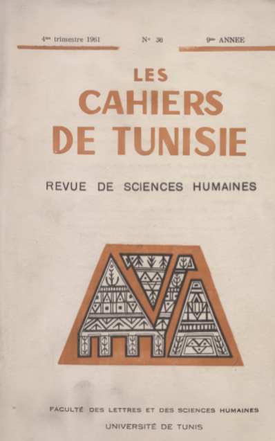 Les cahiers de Tunisie N 36