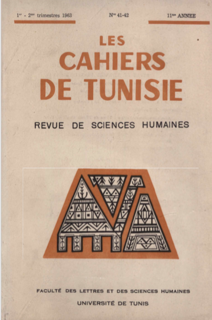 Les cahiers de Tunisie N 41-42