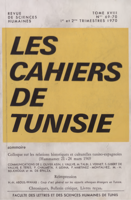 Les cahiers de Tunisie N 69-70