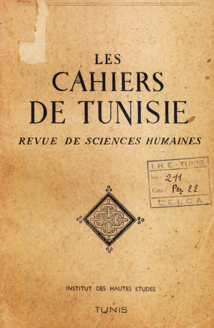 Les Cahiers de Tunisie N° 12